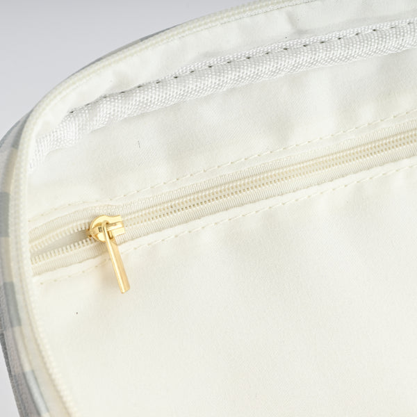 Kaisercraft Printed Faux Leather Toiletry Bag - GINGHAM