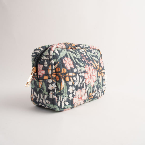 Kaisercraft Quilted Accessories Small Bag - NAVY BLOOM