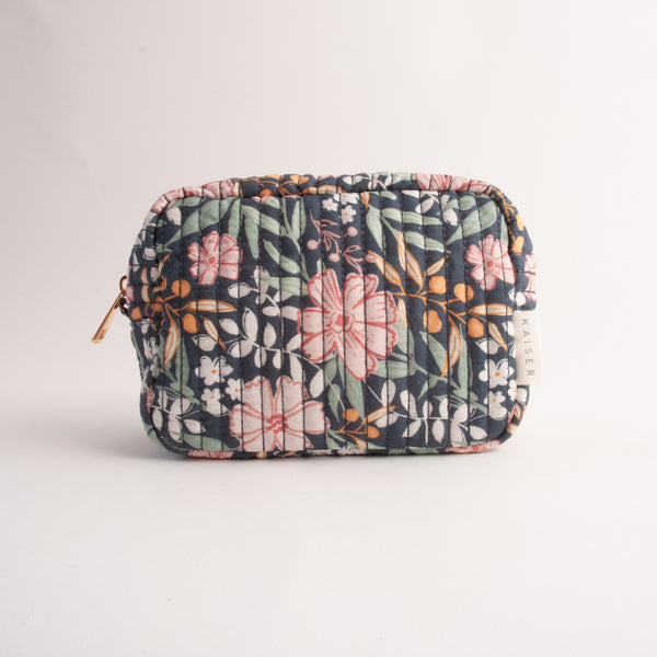 kaisercraft Quilted Accessories Small Bag - NAVY BLOOM