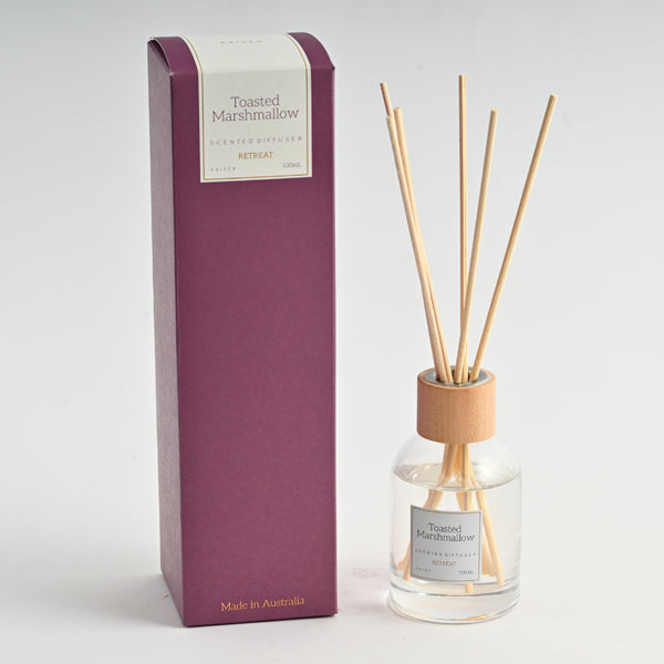kaisercraft Retreat Reed Diffuser 100ml - TOASTED MARSHMALLOW