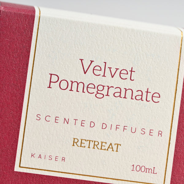 Kaisercraft Retreat Reed Diffuser 100ml - VELVET POMEGRANATE