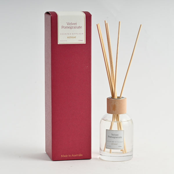 kaisercraft Retreat Reed Diffuser 100ml - VELVET POMEGRANATE