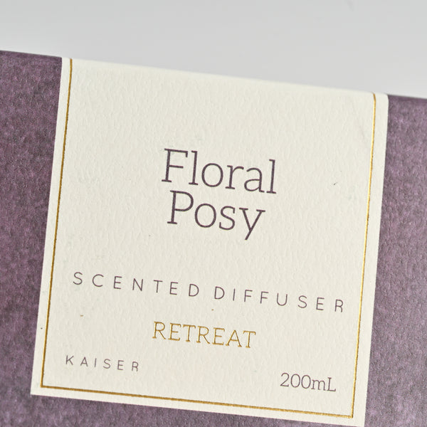 Kaisercraft Retreat Reed Diffuser 200ml - FLORAL POSY