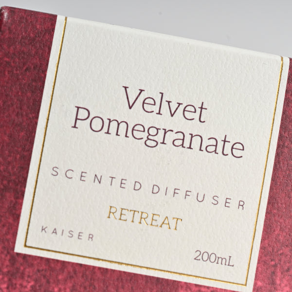 Kaisercraft Retreat Reed Diffuser 200ml - VELVET POMEGRANATE