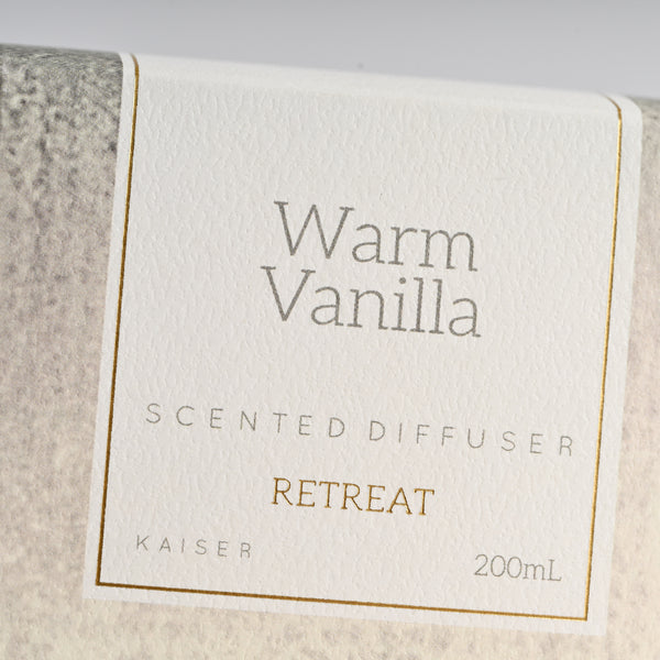 Kaisercraft Retreat Reed Diffuser 200ml - WARM VANILLA
