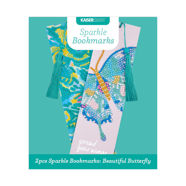 kaisercraft Sparkle 2Pk Bookmark - Beautiful Butterfly