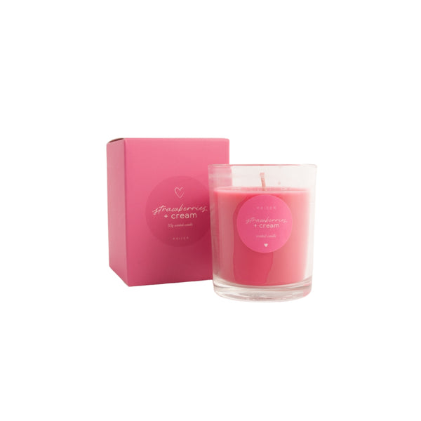 kaisercraft Sweethearts Mini Candle - Strawberries & Cream