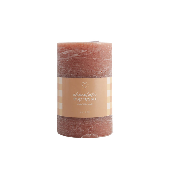 kaisercraft Sweethearts Pillar Candle - Chocolate Espresso