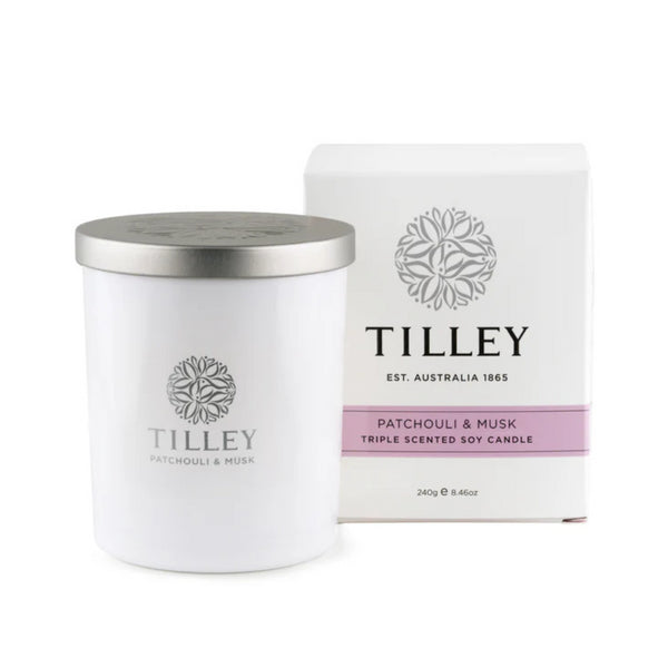 kaisercraft Tilley Patchouli Musk Soy Candle 240g/ 45 hour