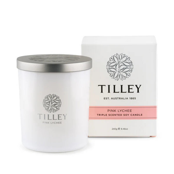 kaisercraft Tilley Pnk Lychee Soy Candle 240g / 45 hour