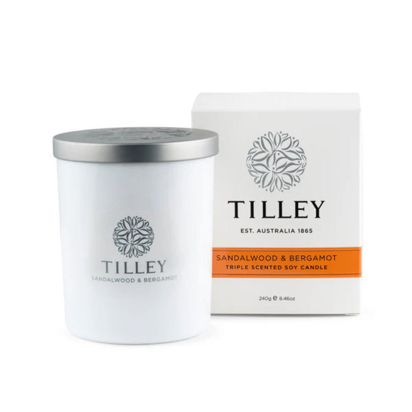 kaisercraft Tilley Sandalwood & Bergamot Soy Candle 240g/ 45 hour