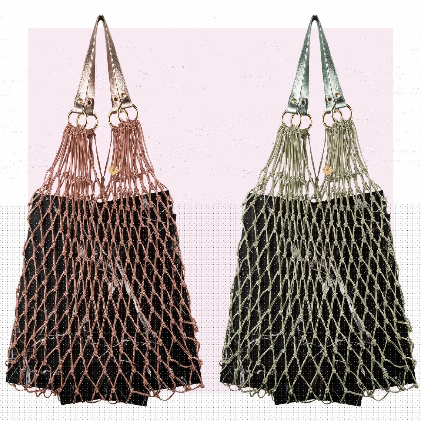 kalaika PREMIUM METALLICNETZTASCHE NETBAG