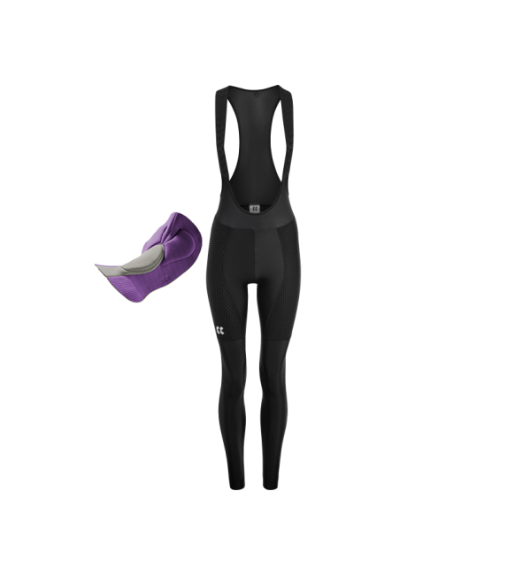 kalas MOTION Z4 Insulated bib tights + 3D pad Pure Black WOMEN