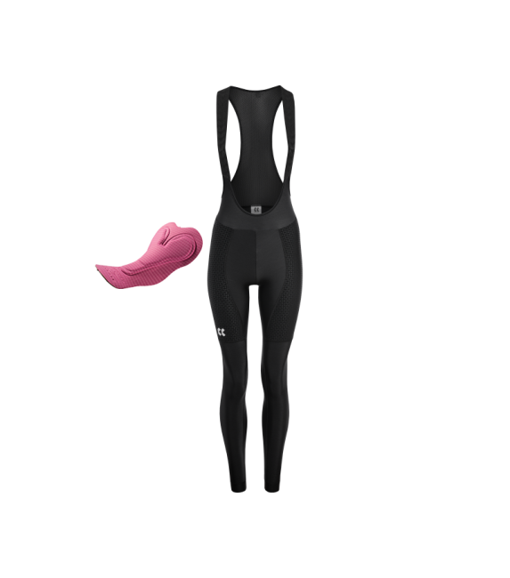 kalas MOTION Z4 Insulated bib tights + Zoom X pad Pure Black WOMEN