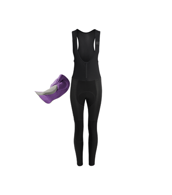 kalas PASSION Z1 Insulated bib tights + pad black WOMEN