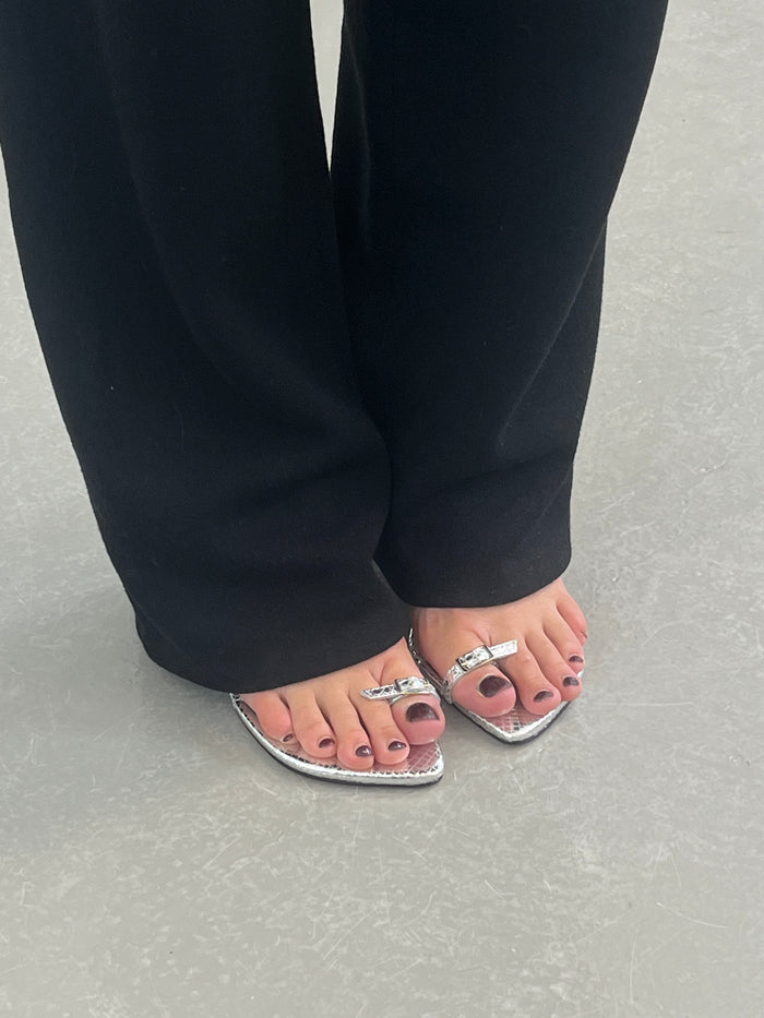 Kalda NUDA SANDAL / Silver Snake