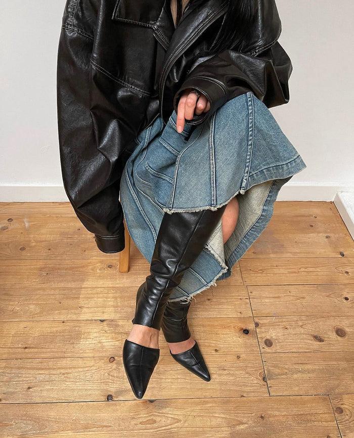 kalda SYS KNEE BOOT / black