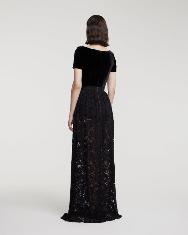 Kalmanovich Cord Lace Maxi Skirt