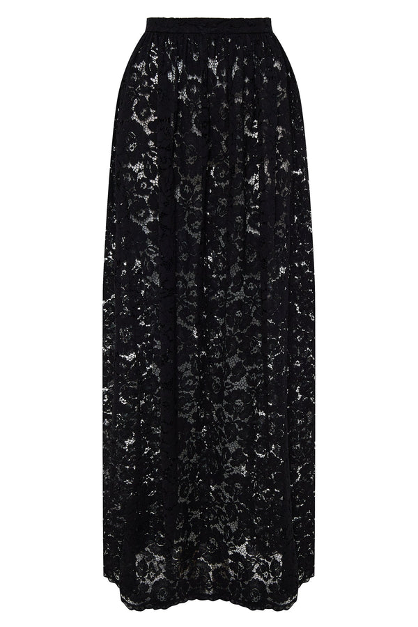 kalmanovich Cord lace maxi skirt