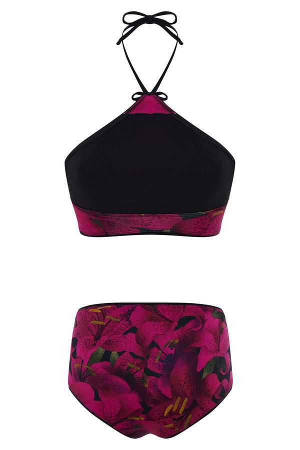 Kalmanovich Floral Swimsuit With Bows