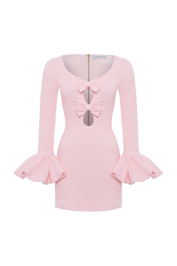 kalmanovich Jacquard dress with bows