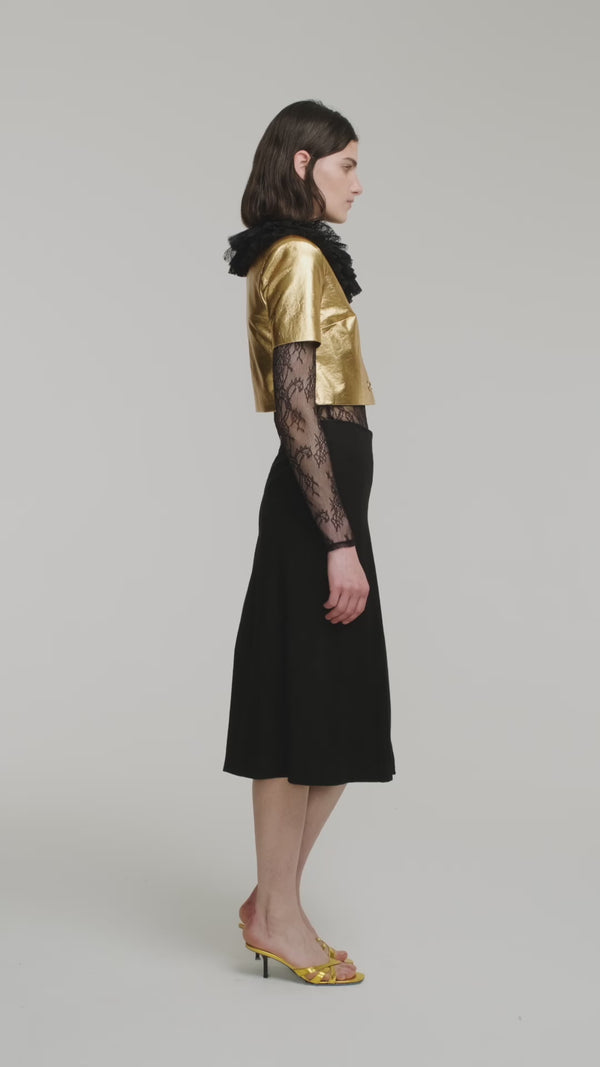 Kalmanovich Lace Bodysuit With Collar