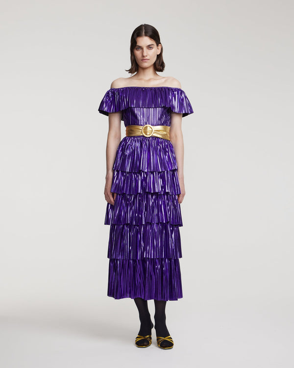 Kalmanovich Off-shoulder Midi Dress