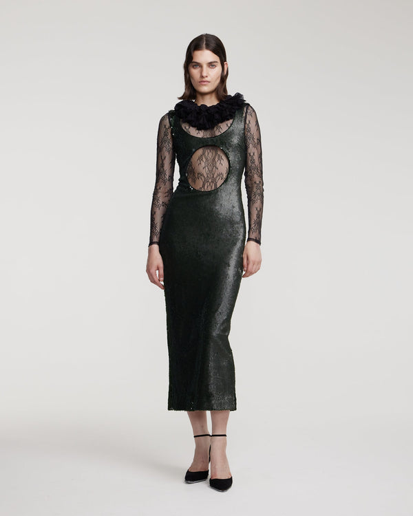 Kalmanovich Sequin Maxi Dress With Slit