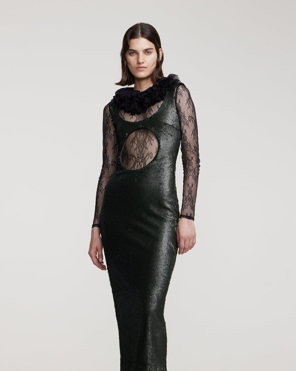Kalmanovich Sequin Maxi Dress With Slit