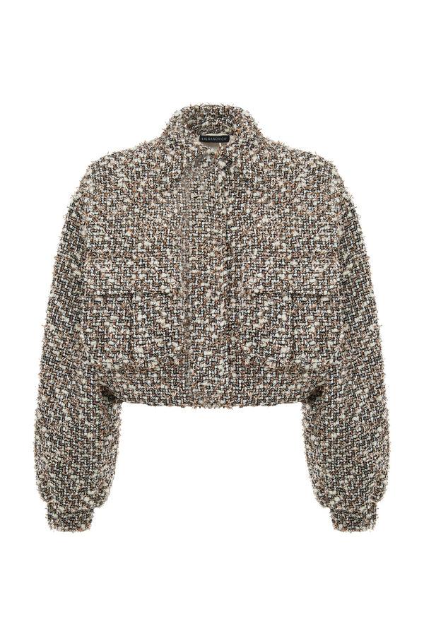 kalmanovich Tweed bomber jacket