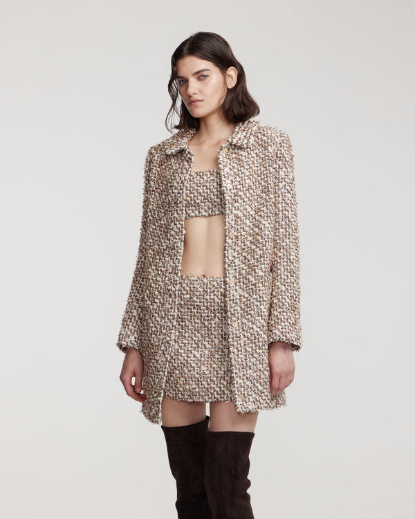 Kalmanovich Tweed Crop Top