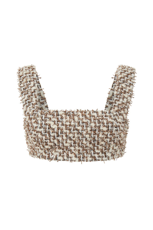 kalmanovich Tweed crop top