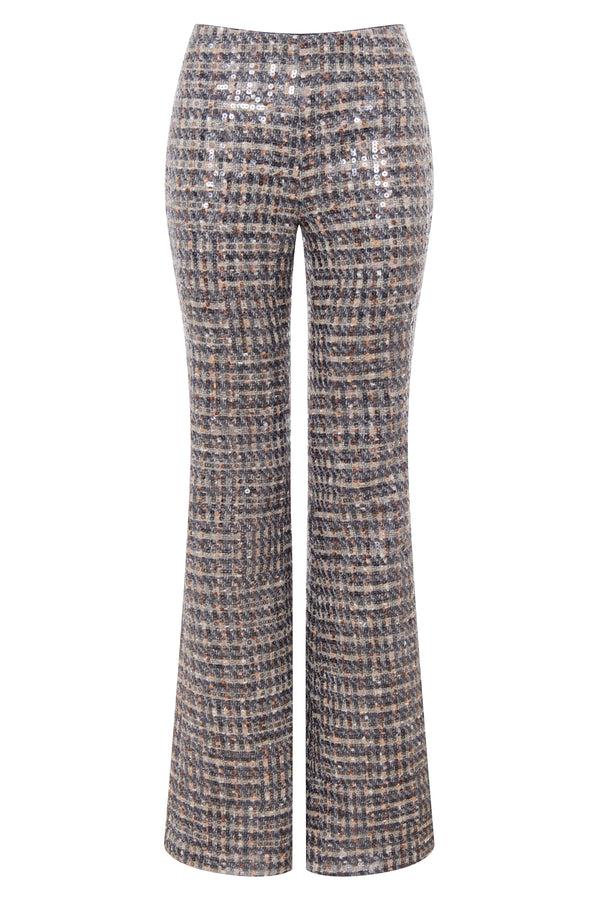 kalmanovich Tweed flared trousers