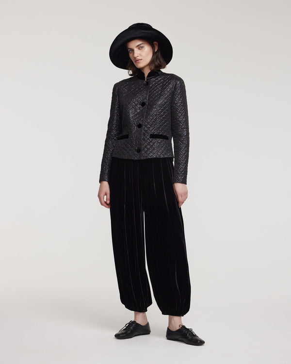 Kalmanovich Velvet Harem Pants