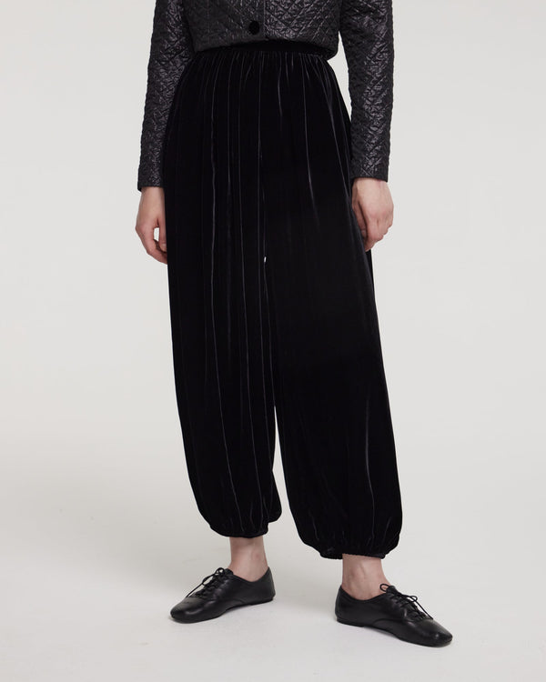 Kalmanovich Velvet Harem Pants
