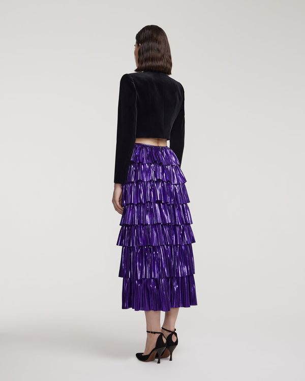 Kalmanovich Velvet Jacket With Gold Buttons