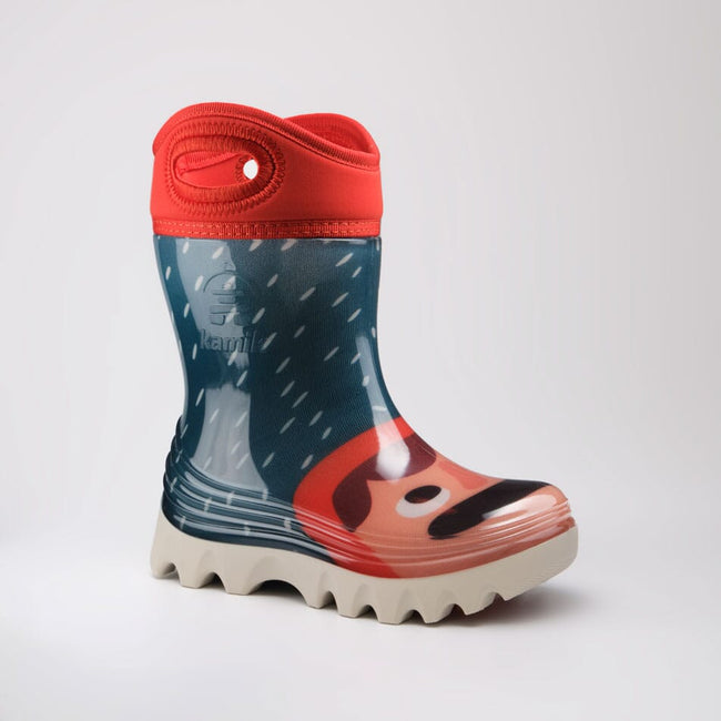 kamik DRIZZLE X CÉCILE GARIÉPY Rain_Boots BRIGHT ORANGE