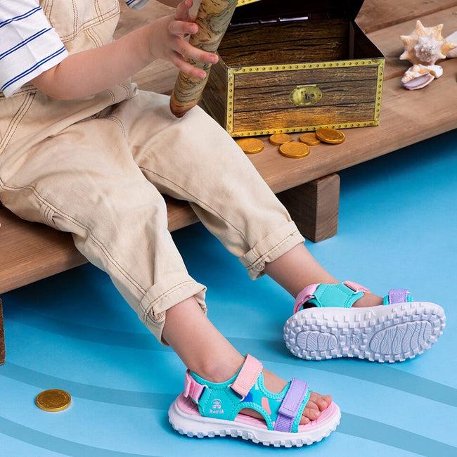 Kamik HARBOR T - Toddler Sandals BLACK/CHARCOAL