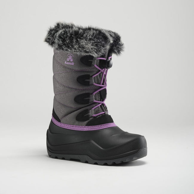 kamik SNOWANGEL Winter_Boots CHARCOAL/ORCHID