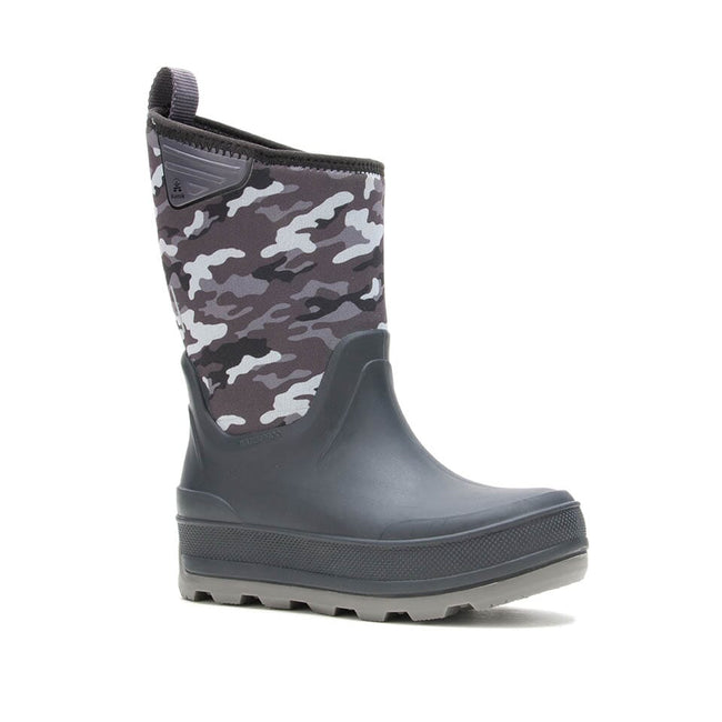 kamik TIMBER PRINT Rain_Boots CHARCOAL/BLACK