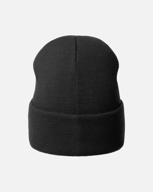 2-Way Text Beanie Hat Black