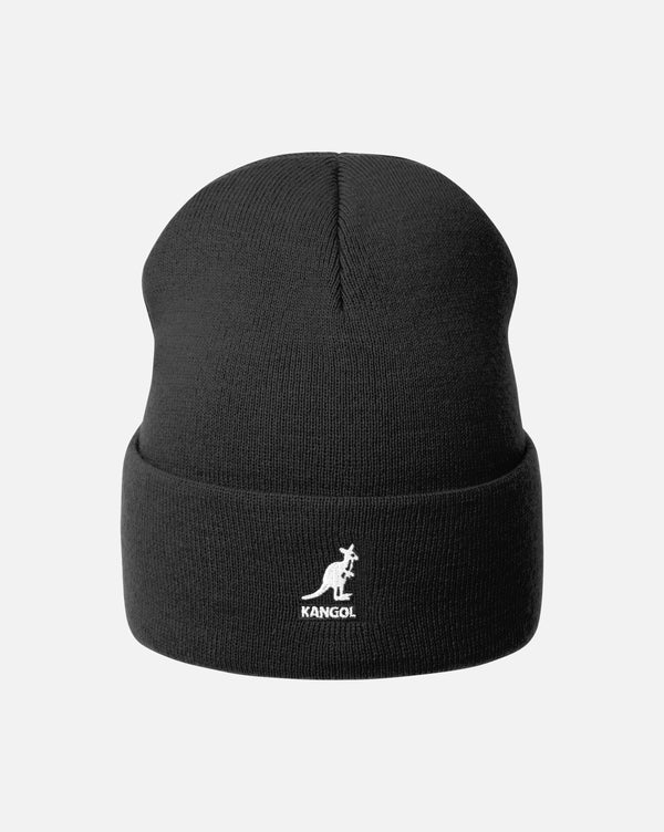 2-Way Text Beanie Hat Black