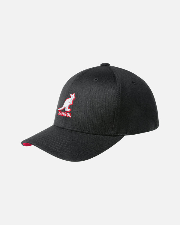 3D Wool FlexFit® Baseball hat Black