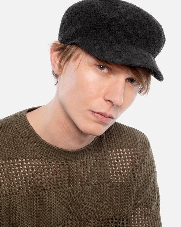 Bermuda Check Stitch Mau Hat WARM GREY