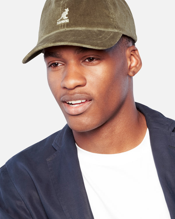 Cord Baseball Hat Sage Green