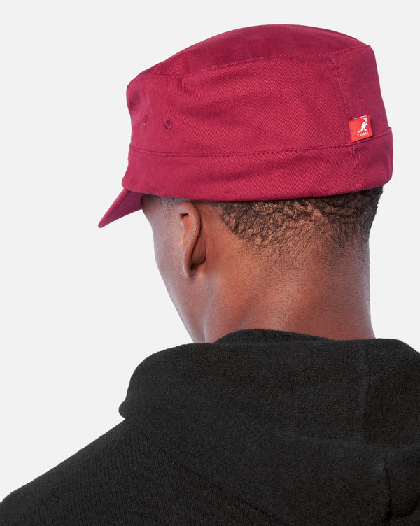 Cotton Twill Army Cap Hat Cardinal