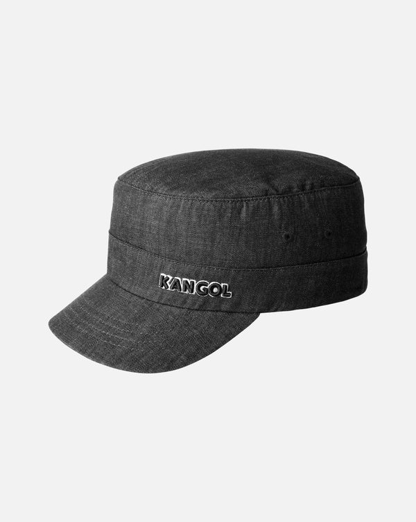 Denim FlexFit® Army Cap hat Black