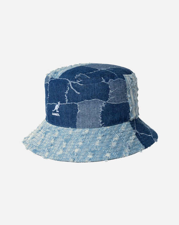 Denim Mashup Bucket Hat Med Blue