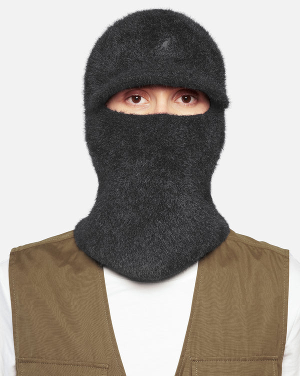 Faux Fur Balaclava Hat Black