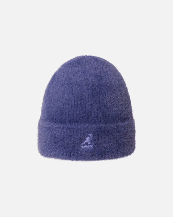 Faux Fur Beanie hat Hazy Indigo